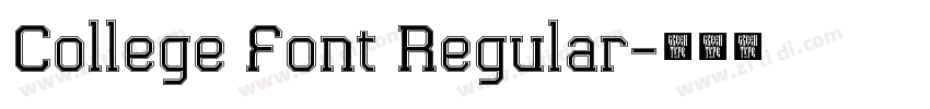College Font Regular字体转换